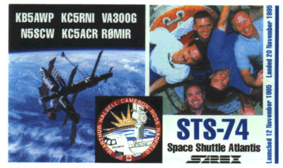 STS-74 QSL